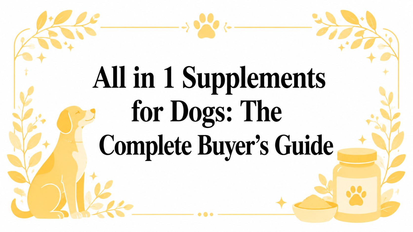 All in 1 Supplements for Dogs: The Complete Buyer's Guide