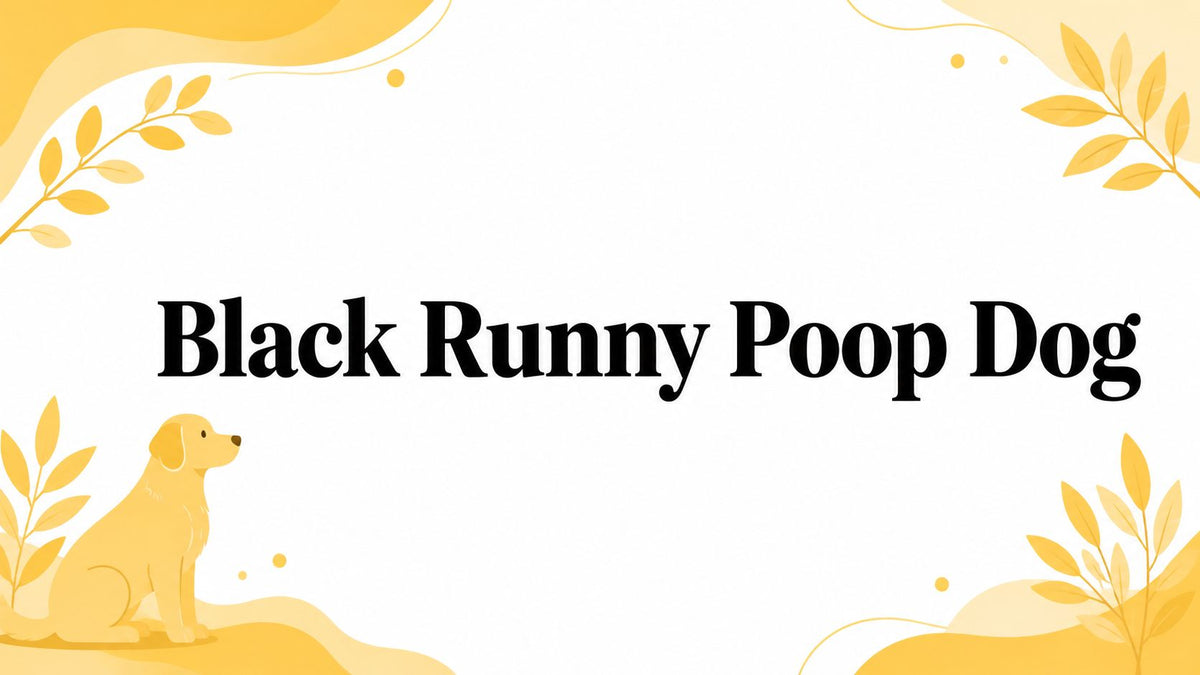 Black Runny Poop Dog
