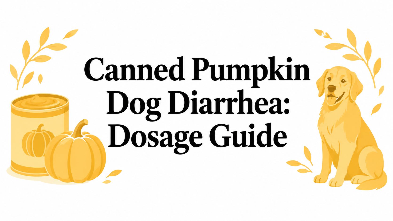 Canned Pumpkin Dog Diarrhea: Dosage Guide