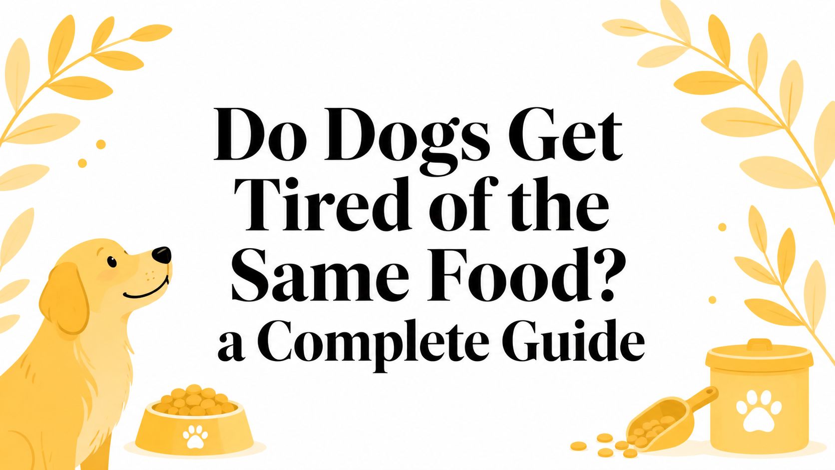 Do Dogs Get Tired of the Same Food? a Complete Guide