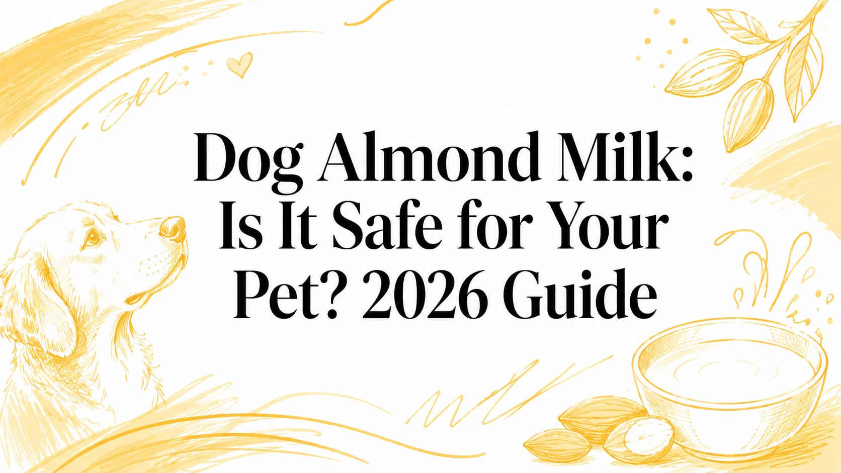 Dog Almond Milk: Is It Safe for Your Pet? 2026 Guide