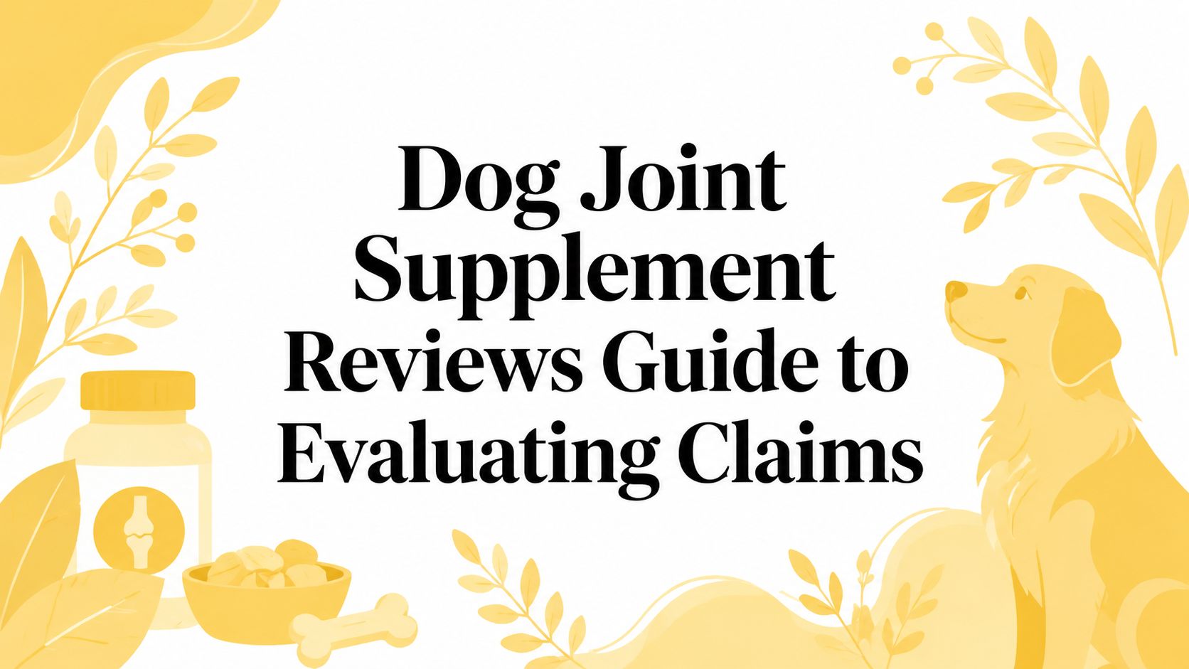 Dog Joint Supplement Reviews Guide to Evaluating Claims