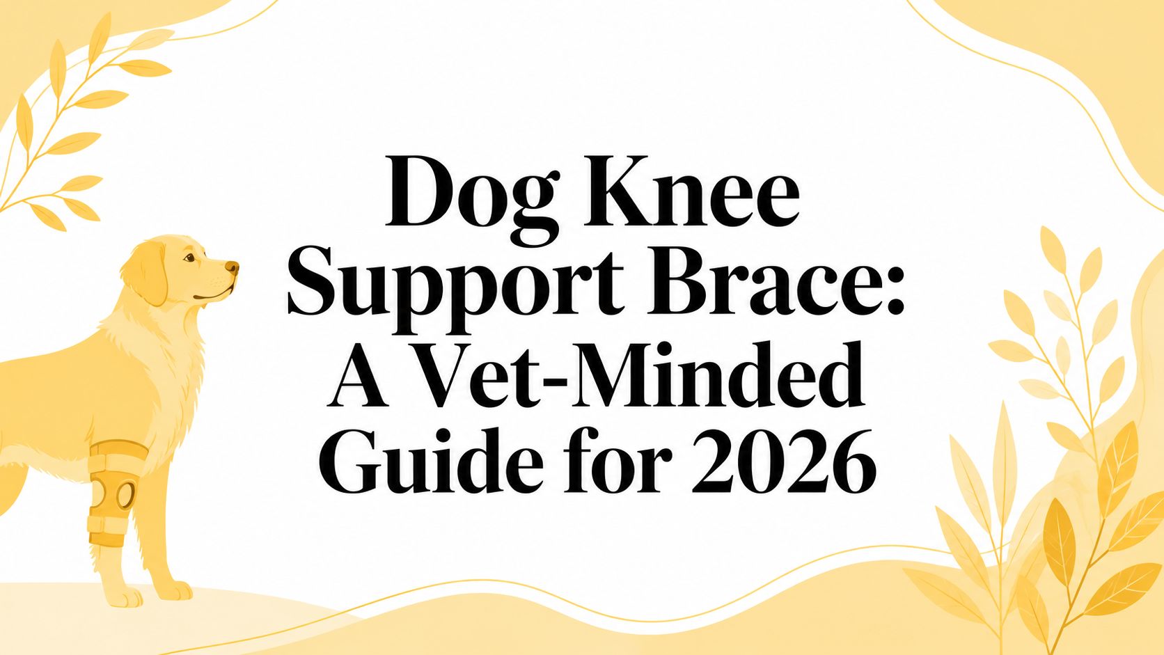 Dog Knee Support Brace: A Vet-Minded Guide for 2026