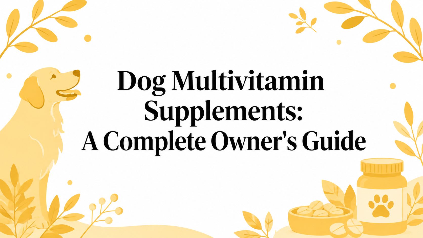 Dog Multivitamin Supplements: A Complete Owner's Guide