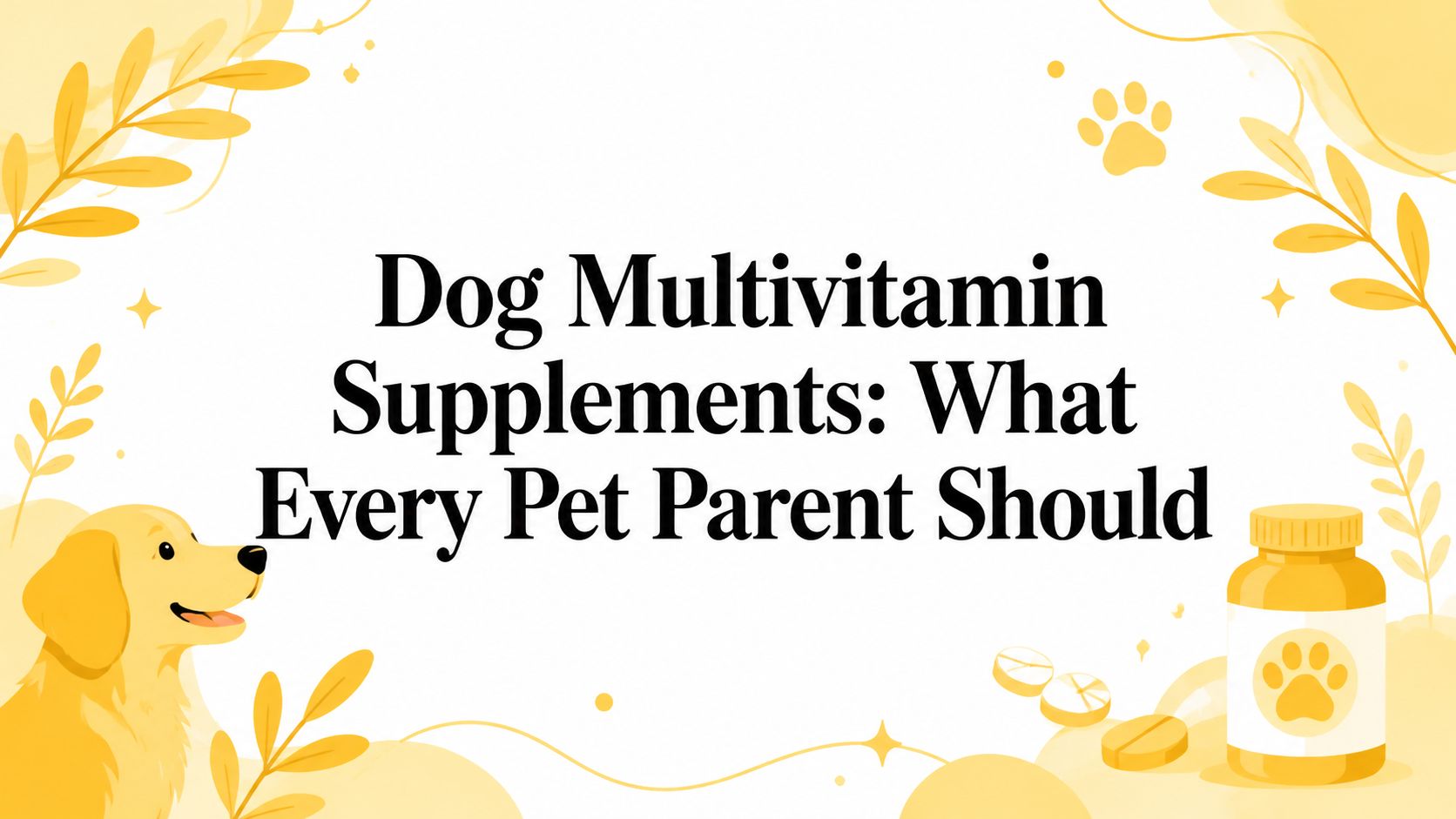 Dog Multivitamin Supplements: What Every Pet Parent Should
