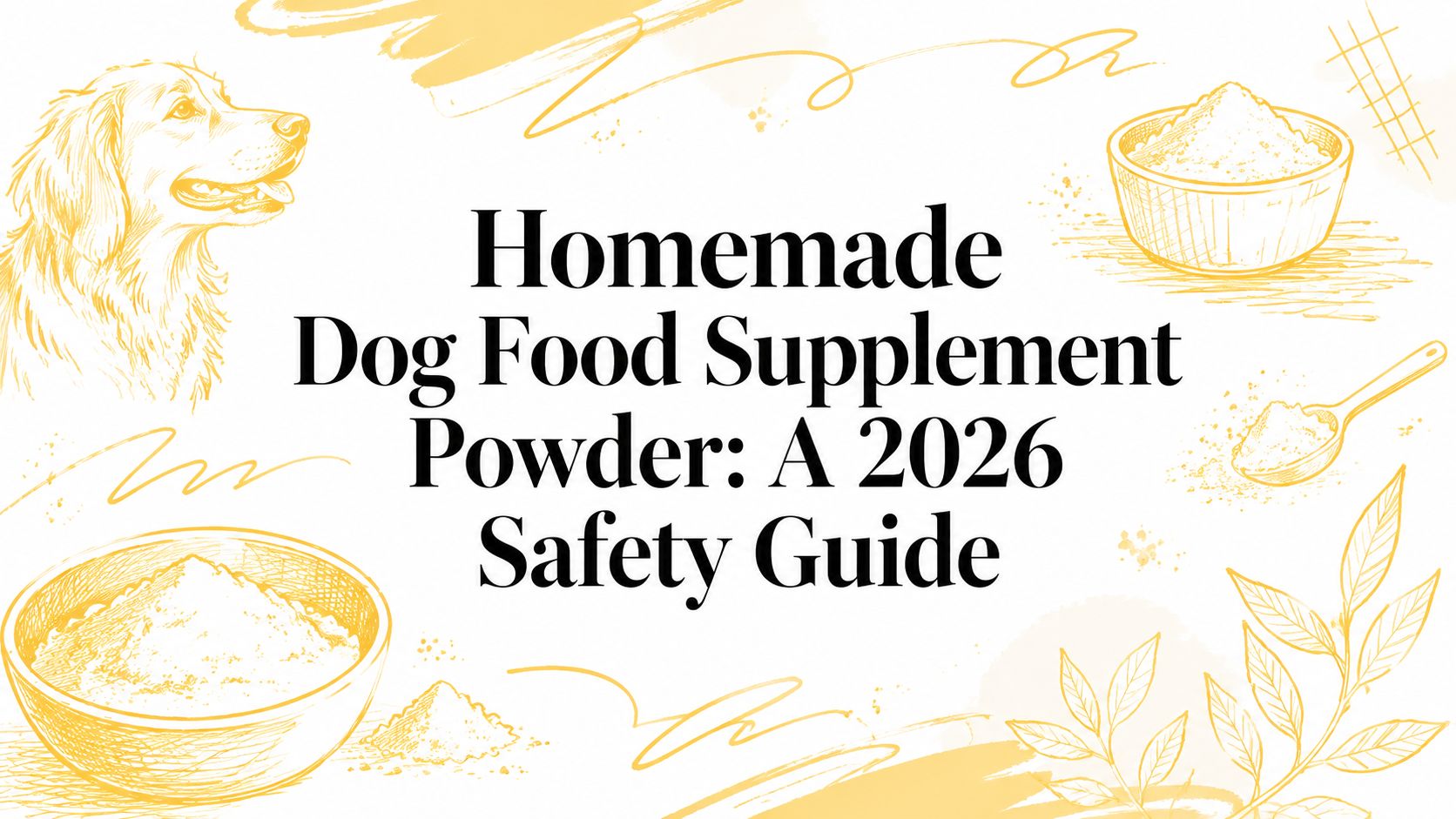 Homemade Dog Food Supplement Powder: A 2026 Safety Guide
