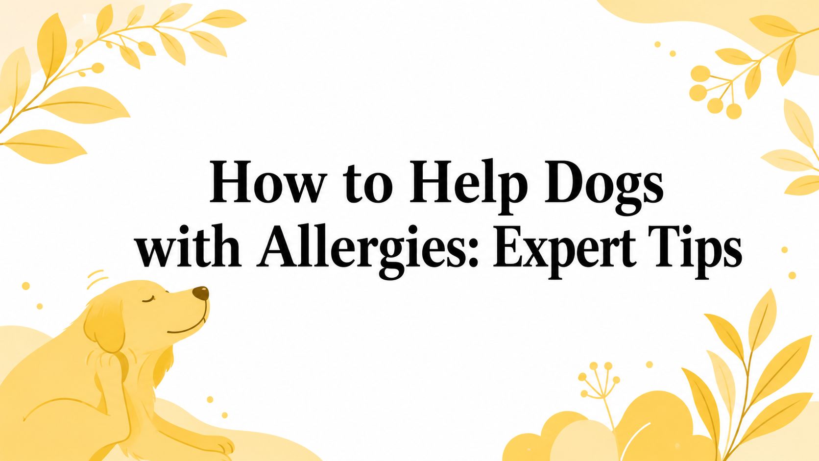 How to Help Dogs with Allergies: Expert Tips