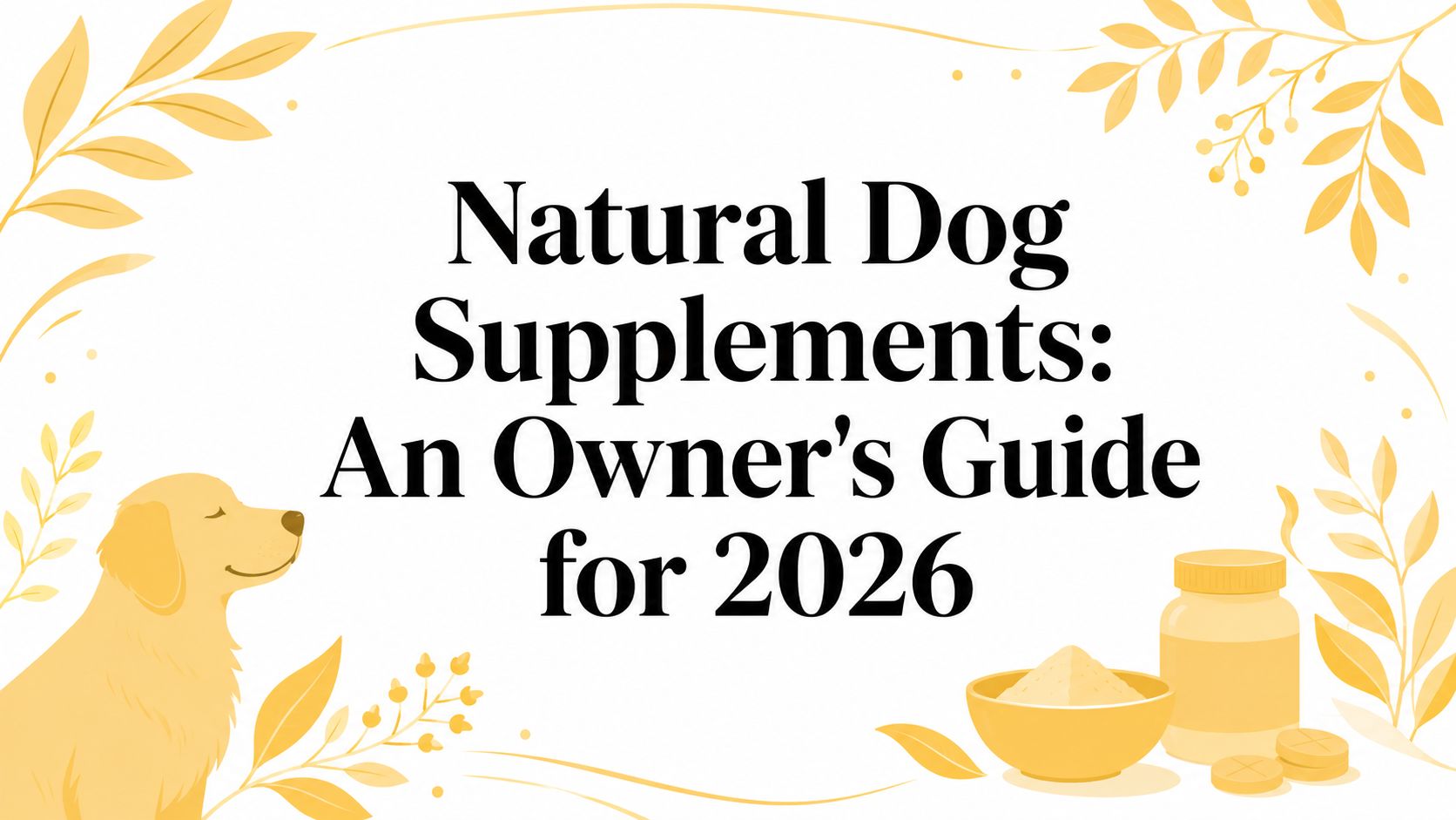 Natural Dog Supplements: An Owner's Guide for 2026