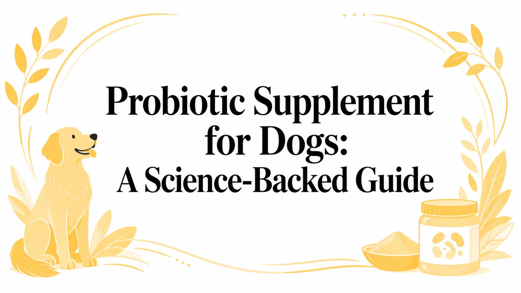 Probiotic Supplement for Dogs: A Science-Backed Guide