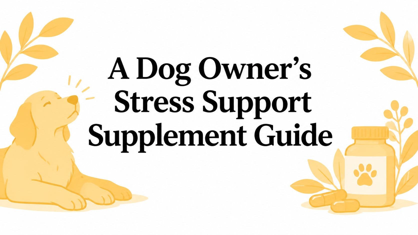 A Dog Owner's Stress Support Supplement Guide